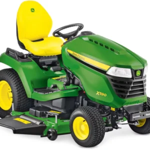 John Deere Rasentraktor X590 mit 122 cm Accel Deep Mähwerk - Modell 2025